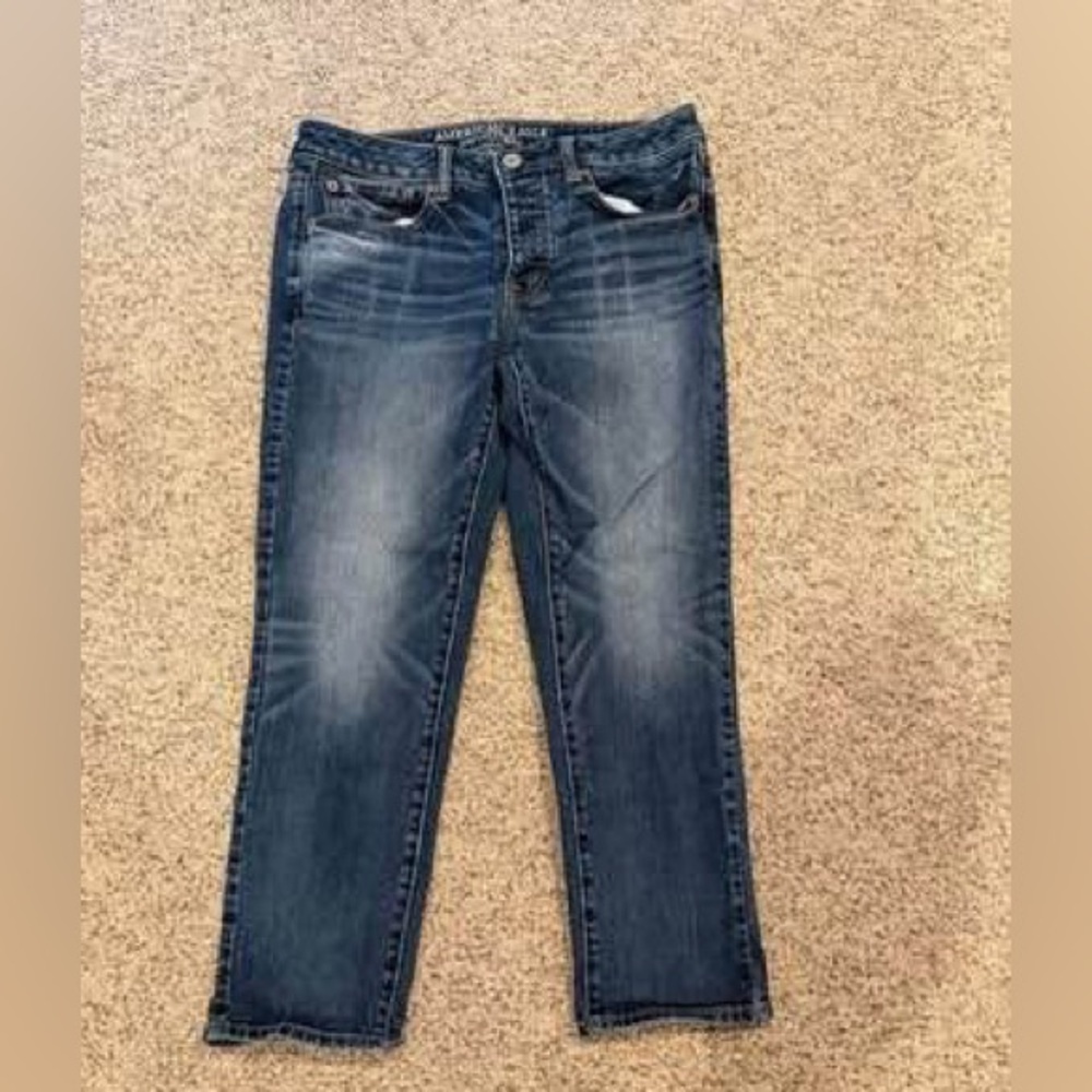 American Eagle Boy Crop (25” Inseam) Stretch Jeans Size 6